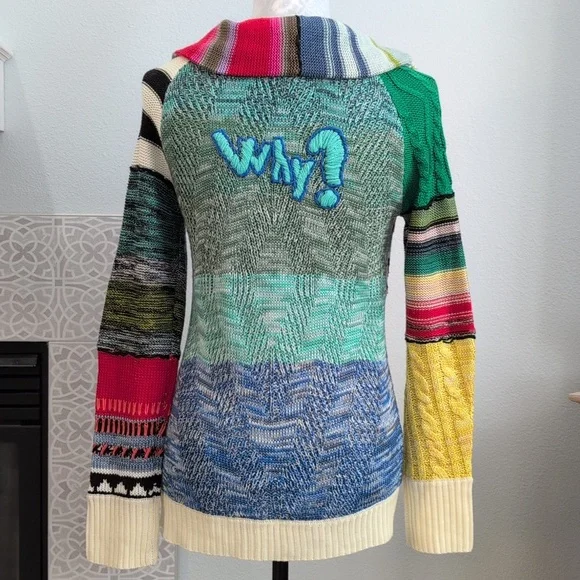Desigual Multicolor Knit Sweater - Picture 3 of 5